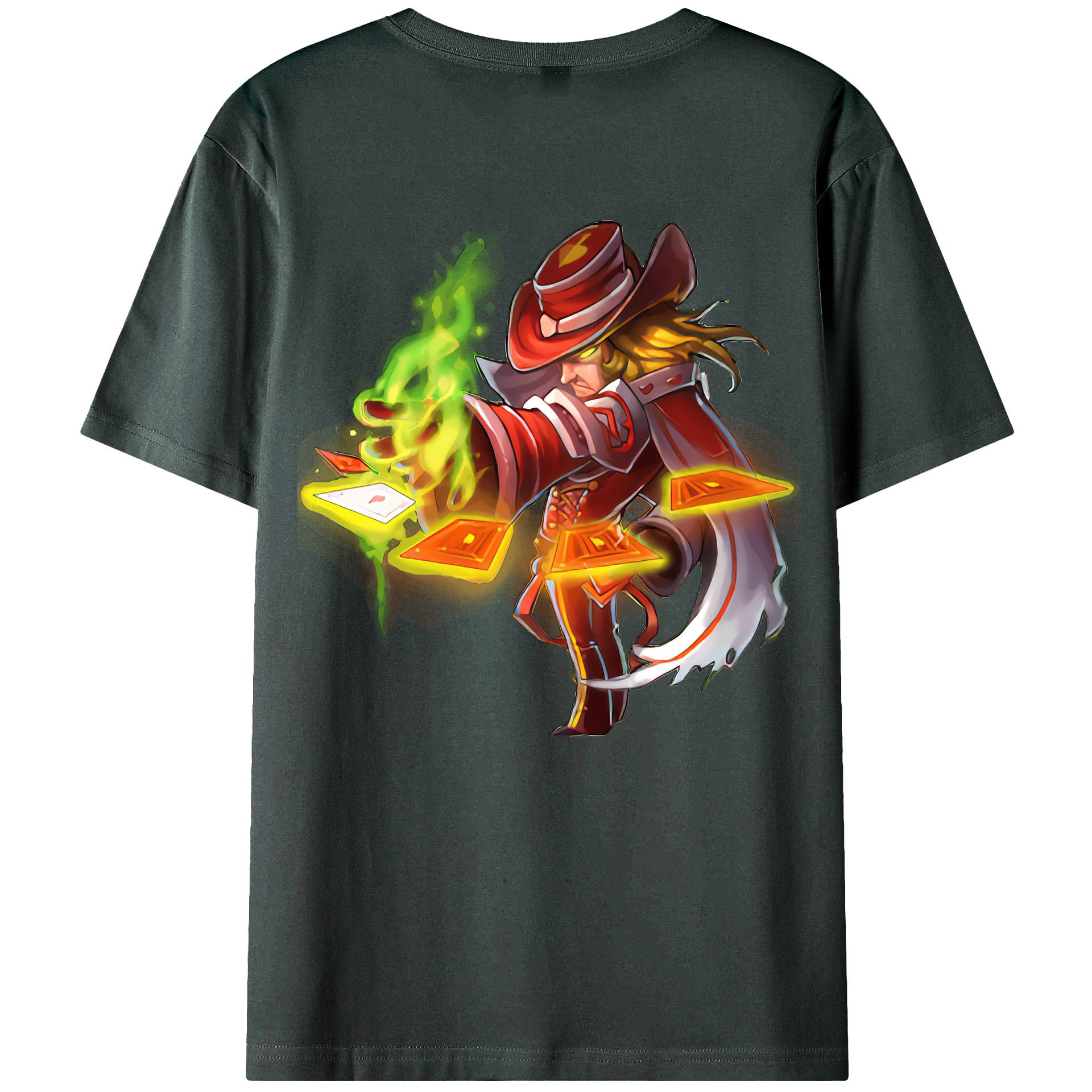 （画像用） リーグ・オブ・レジェンド League of Legends LOL 綿100％ メンズ半袖Tシャツ（バックプリント） 通気性